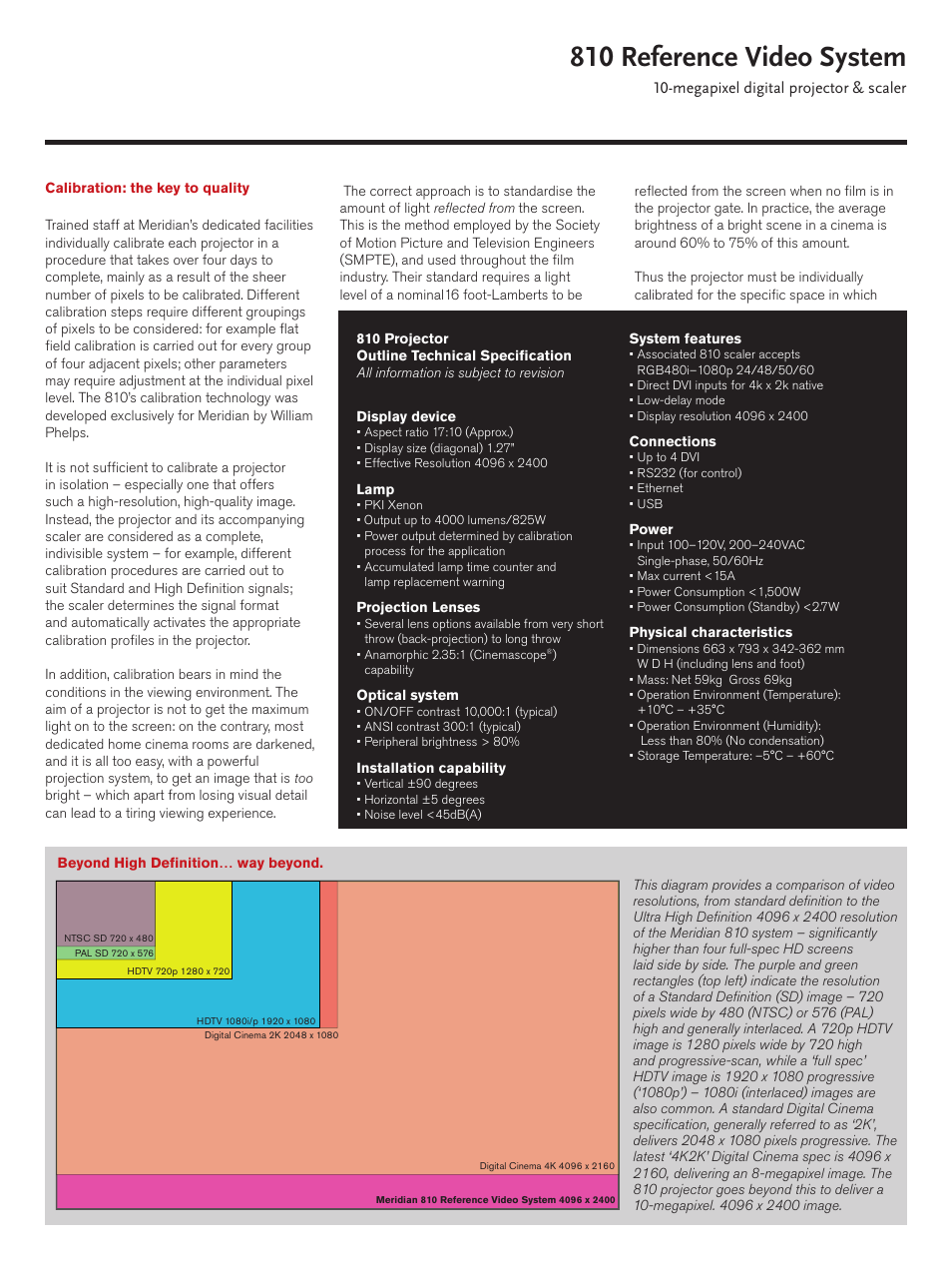 810 reference video system | Meridian Audio 810 User Manual | Page 2 / 4