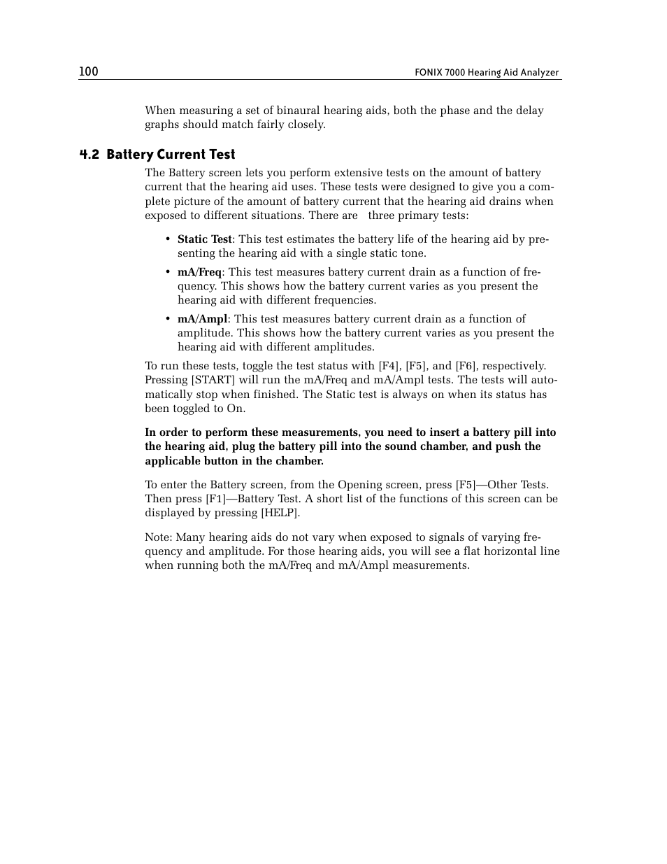 2 battery current test | Frye FONIX 7000 User Manual | Page 108 / 216