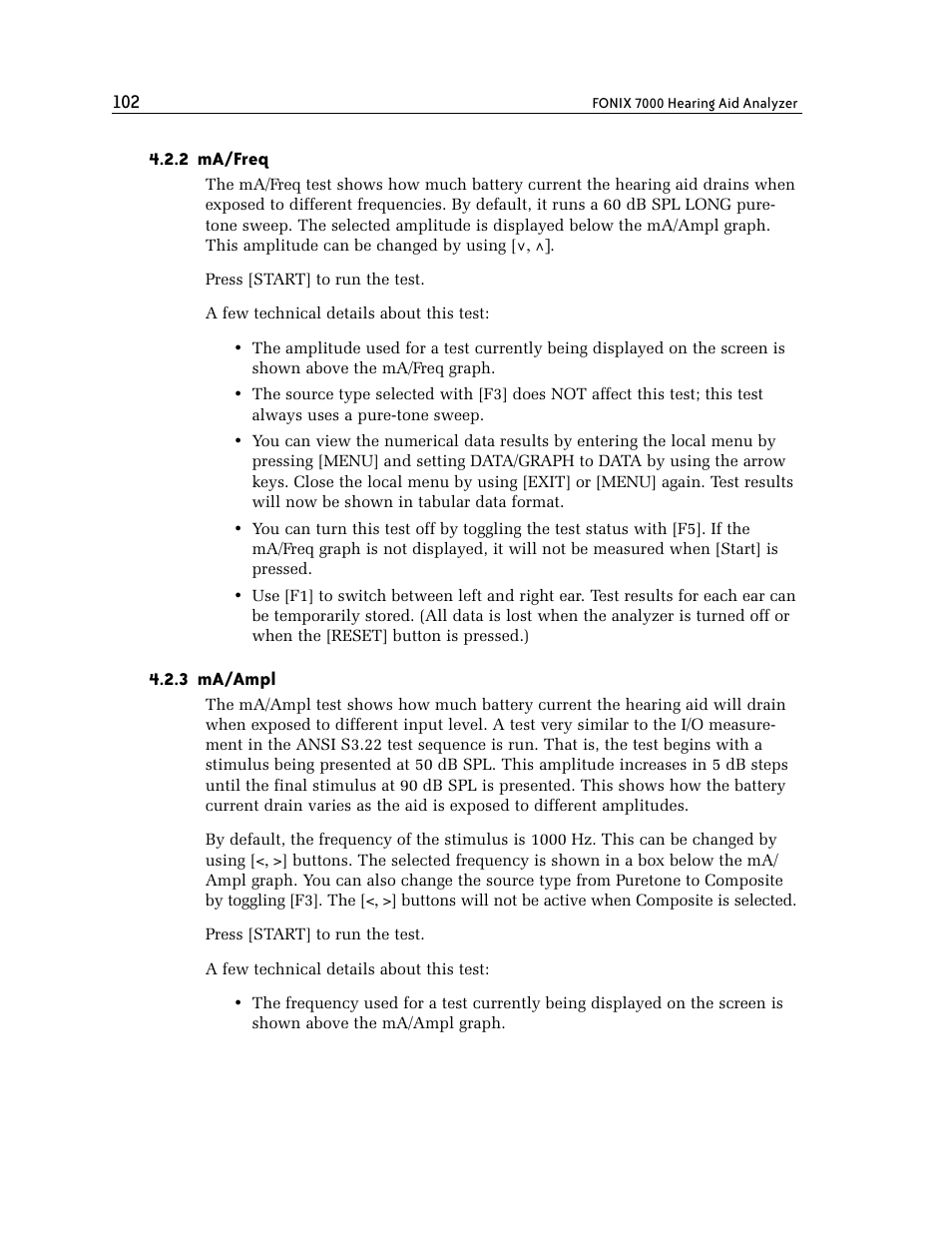 2 ma/freq, 3 ma/ampl | Frye FONIX 7000 User Manual | Page 110 / 216