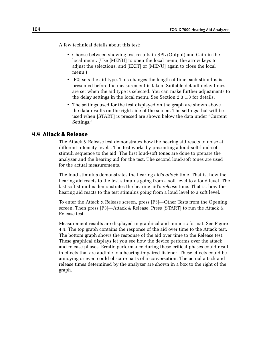 4 attack & release | Frye FONIX 7000 User Manual | Page 112 / 216