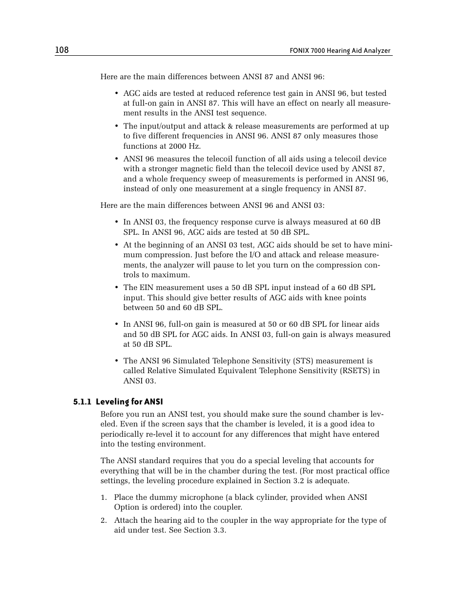 1 leveling for ansi | Frye FONIX 7000 User Manual | Page 116 / 216