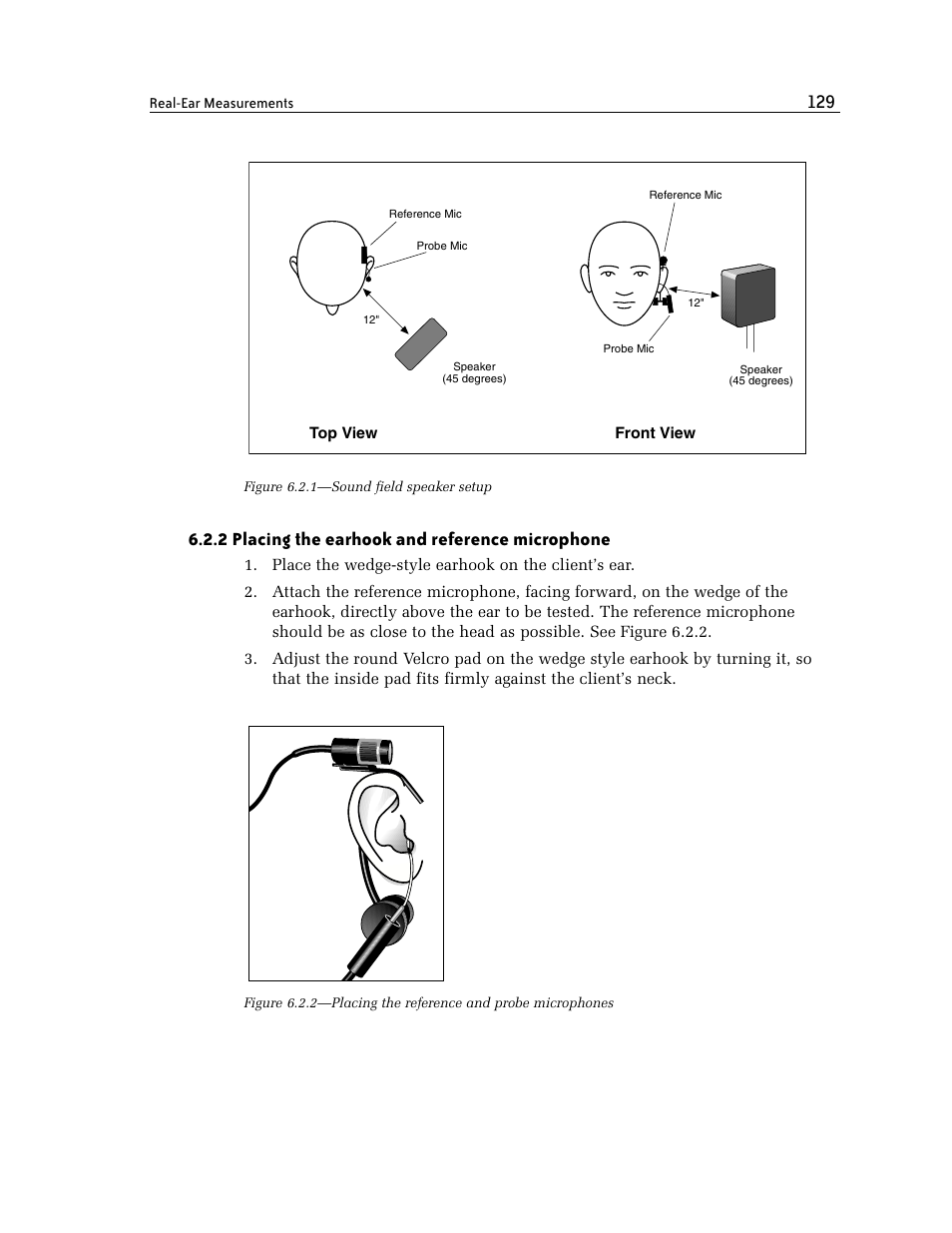 2 placing the earhook and reference microphone | Frye FONIX 7000 User Manual | Page 137 / 216