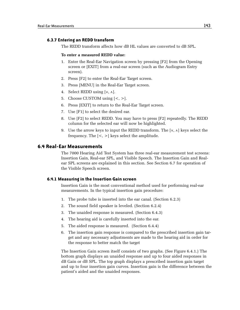 4 real-ear measurements | Frye FONIX 7000 User Manual | Page 151 / 216