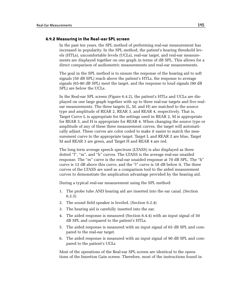 2 measuring in the real-ear spl screen | Frye FONIX 7000 User Manual | Page 153 / 216