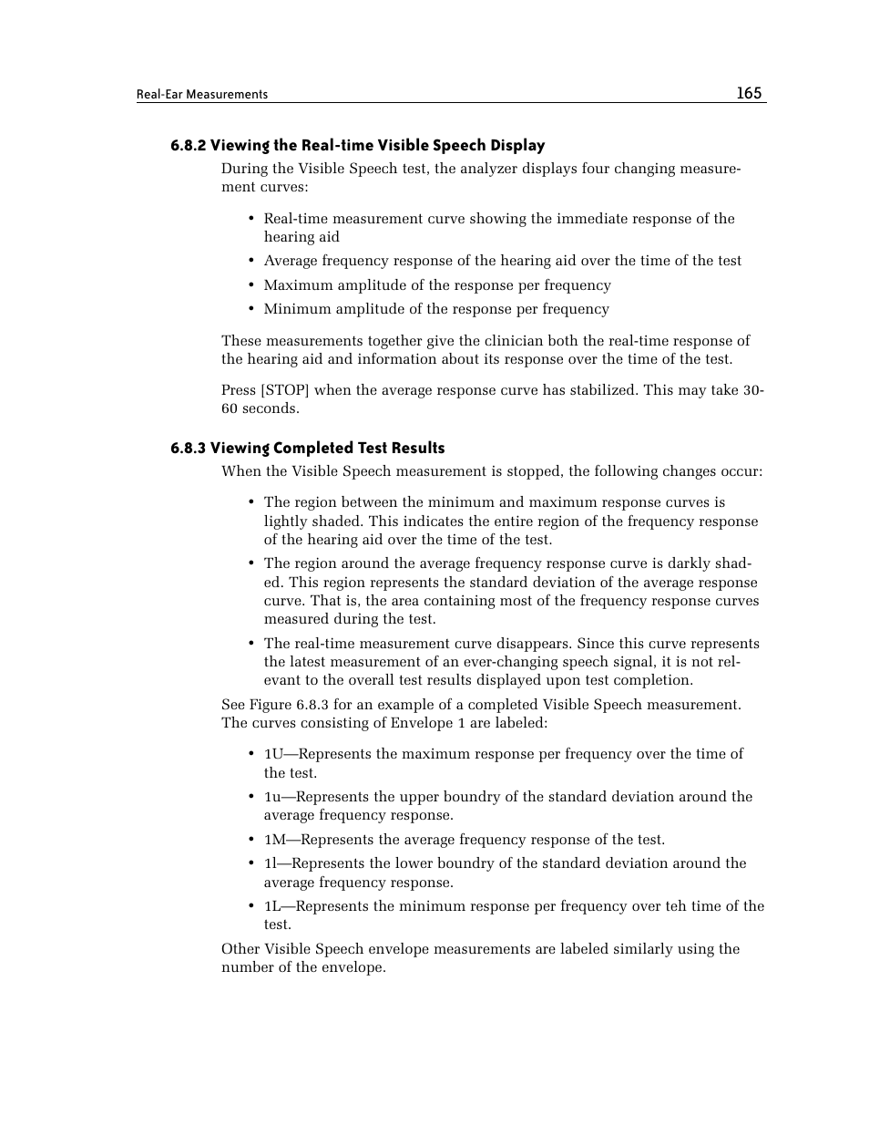 2 viewing the real-time visible speech display, 3 viewing completed test results | Frye FONIX 7000 User Manual | Page 173 / 216