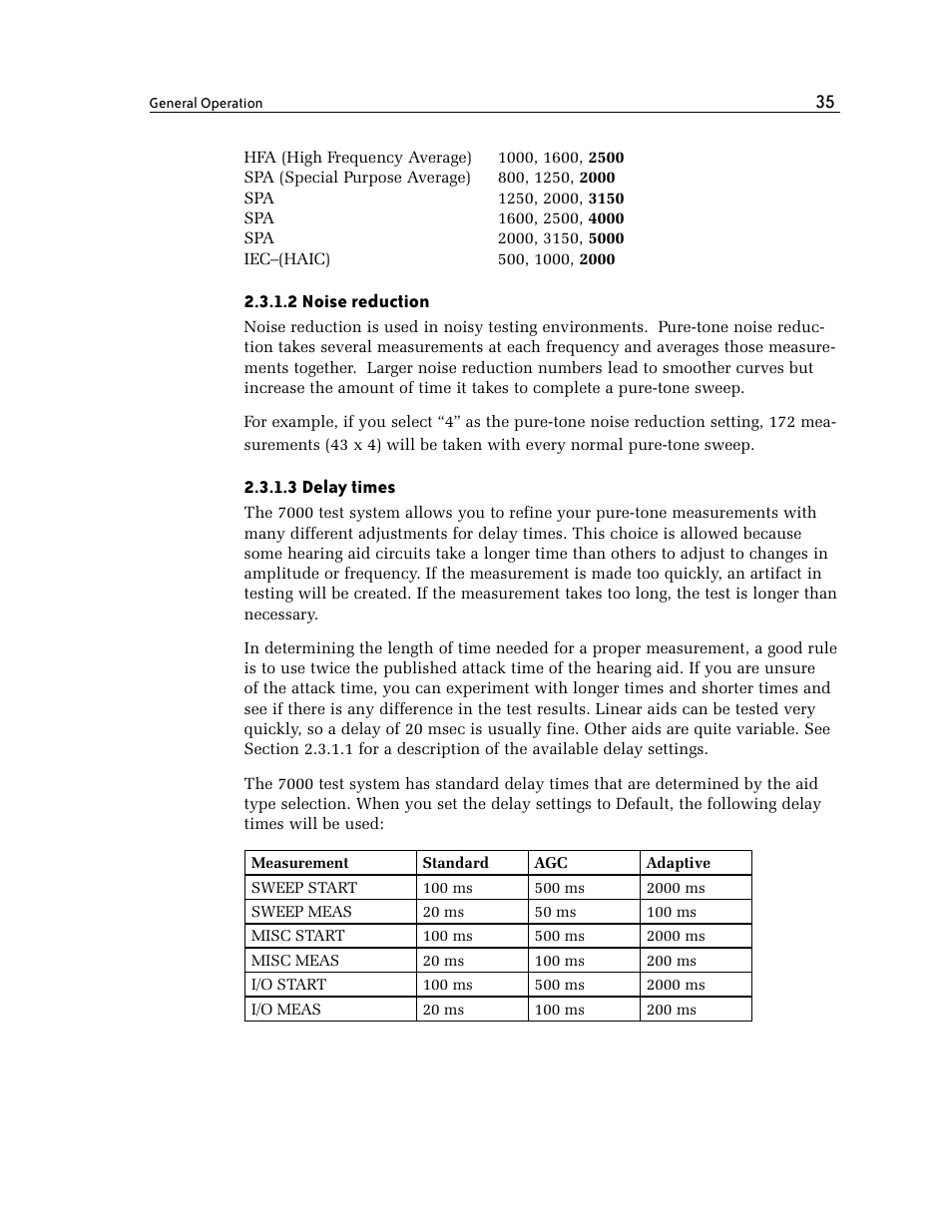 2 noise reduction, 3 delay times | Frye FONIX 7000 User Manual | Page 43 / 216