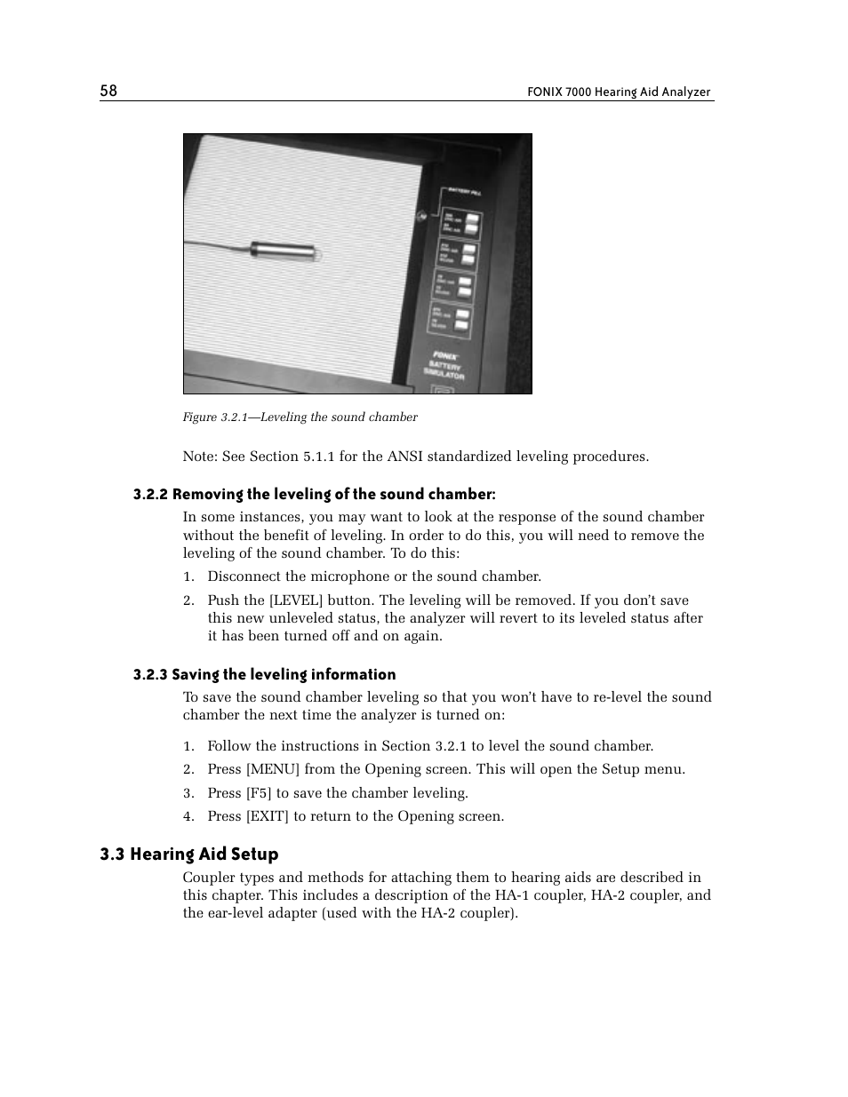 3 hearing aid setup | Frye FONIX 7000 User Manual | Page 66 / 216