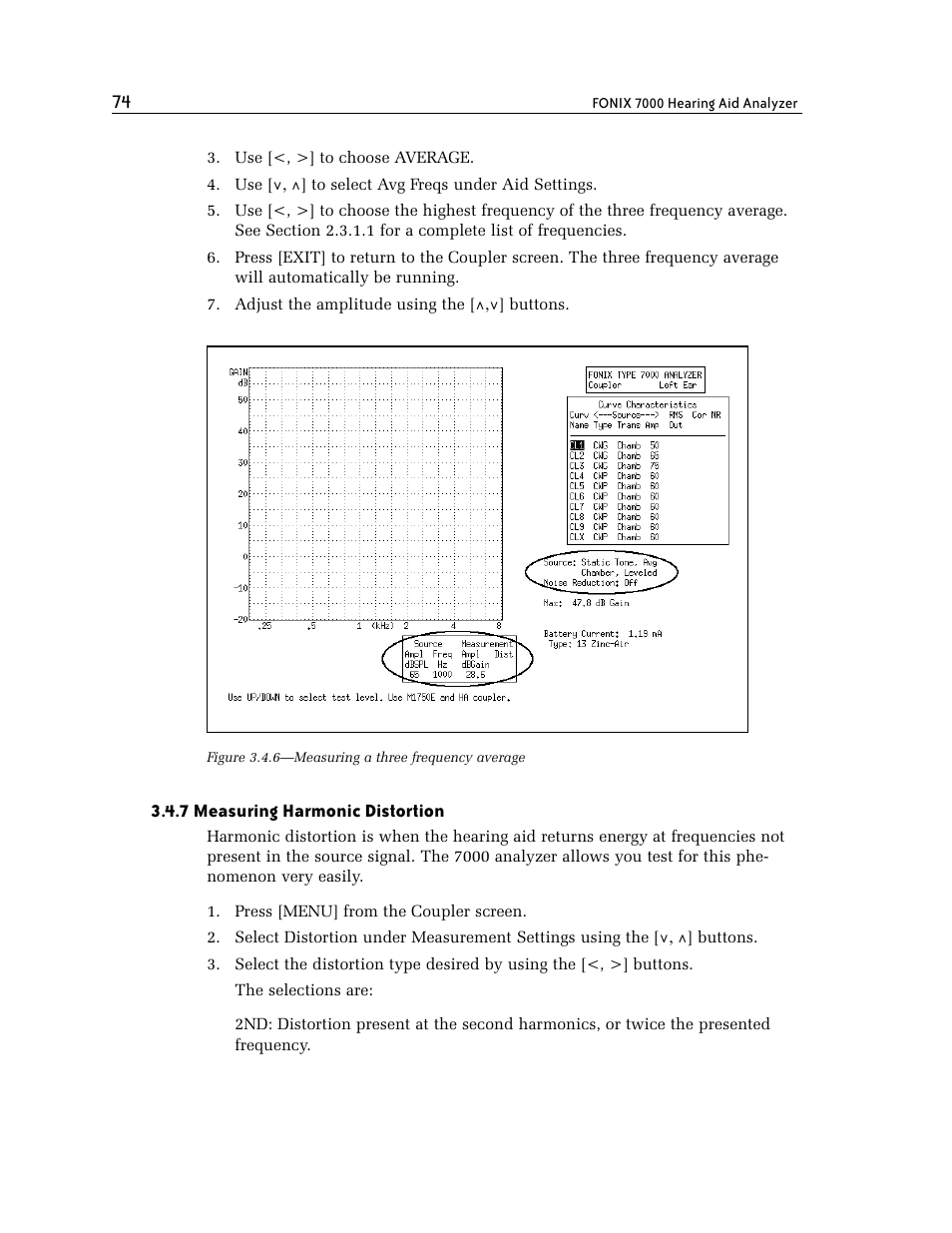 7 measuring harmonic distortion | Frye FONIX 7000 User Manual | Page 82 / 216