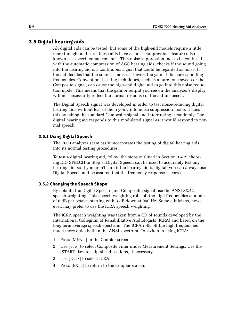 5 digital hearing aids | Frye FONIX 7000 User Manual | Page 92 / 216