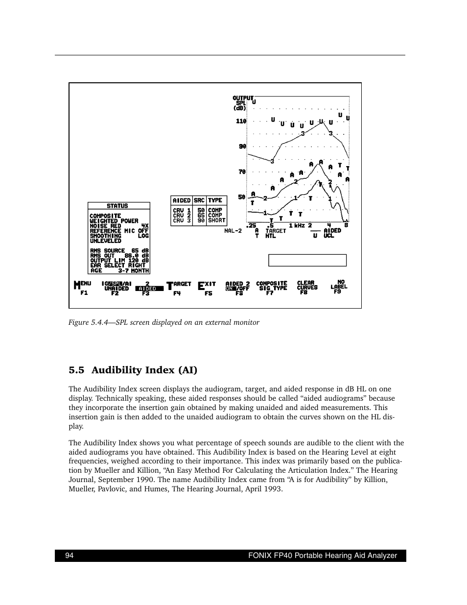 5 audibility index (ai) | Frye FONIX FP40D User Manual | Page 102 / 164