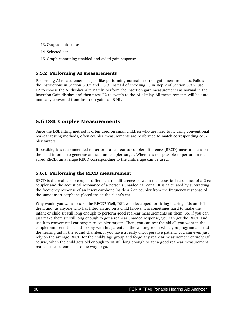 6 dsl coupler measurements | Frye FONIX FP40D User Manual | Page 104 / 164