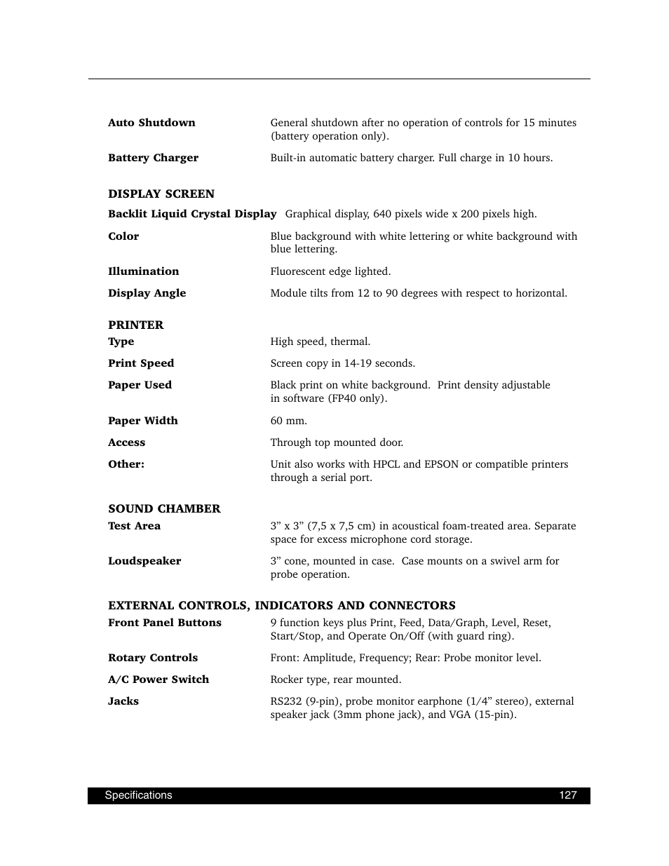Frye FONIX FP40D User Manual | Page 135 / 164