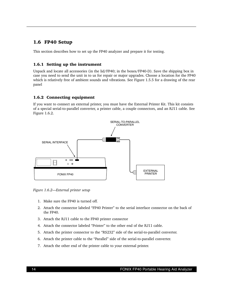 6 fp40 setup | Frye FONIX FP40D User Manual | Page 22 / 164