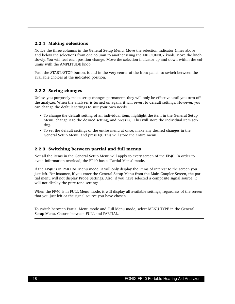 Frye FONIX FP40D User Manual | Page 26 / 164
