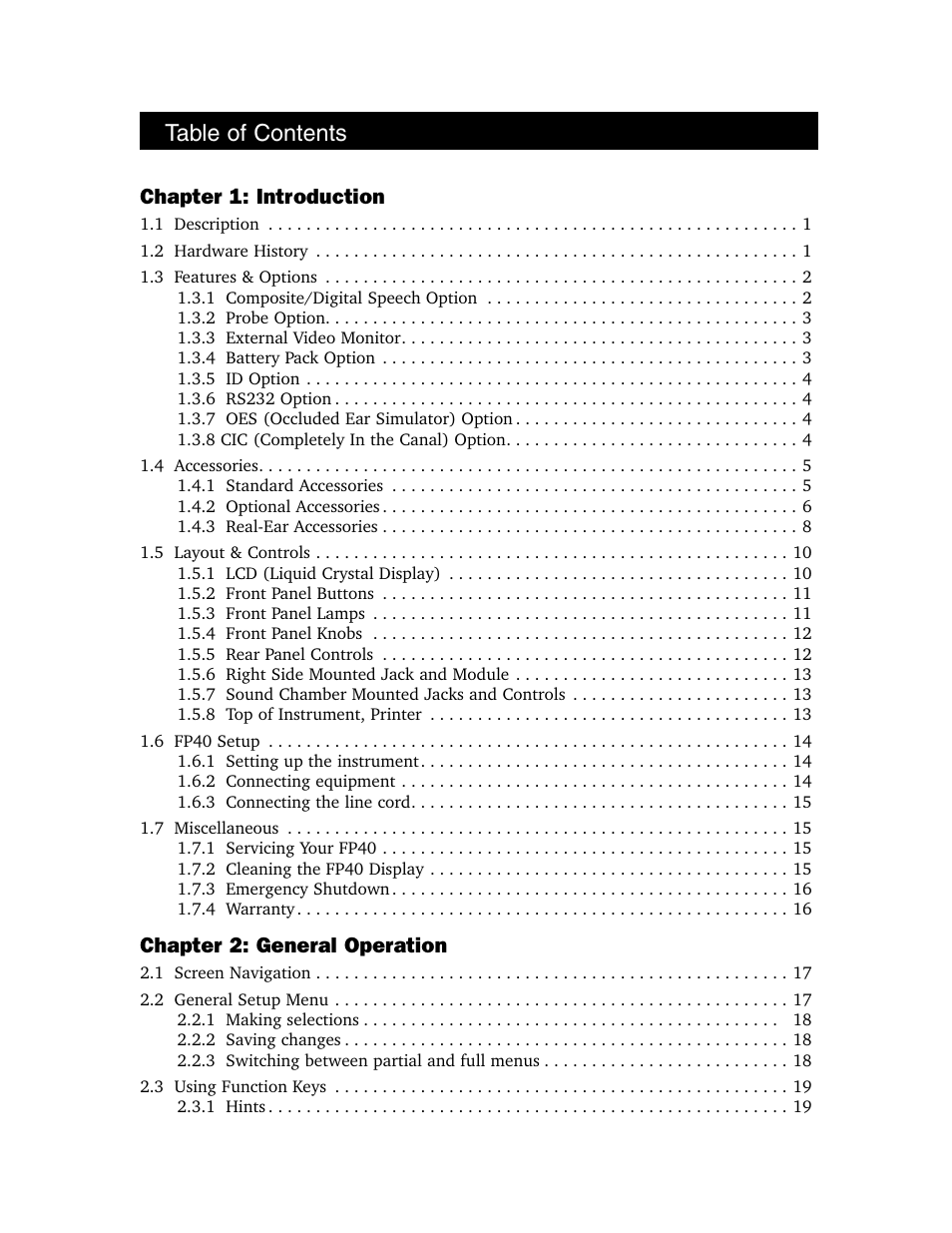 Frye FONIX FP40D User Manual | Page 3 / 164