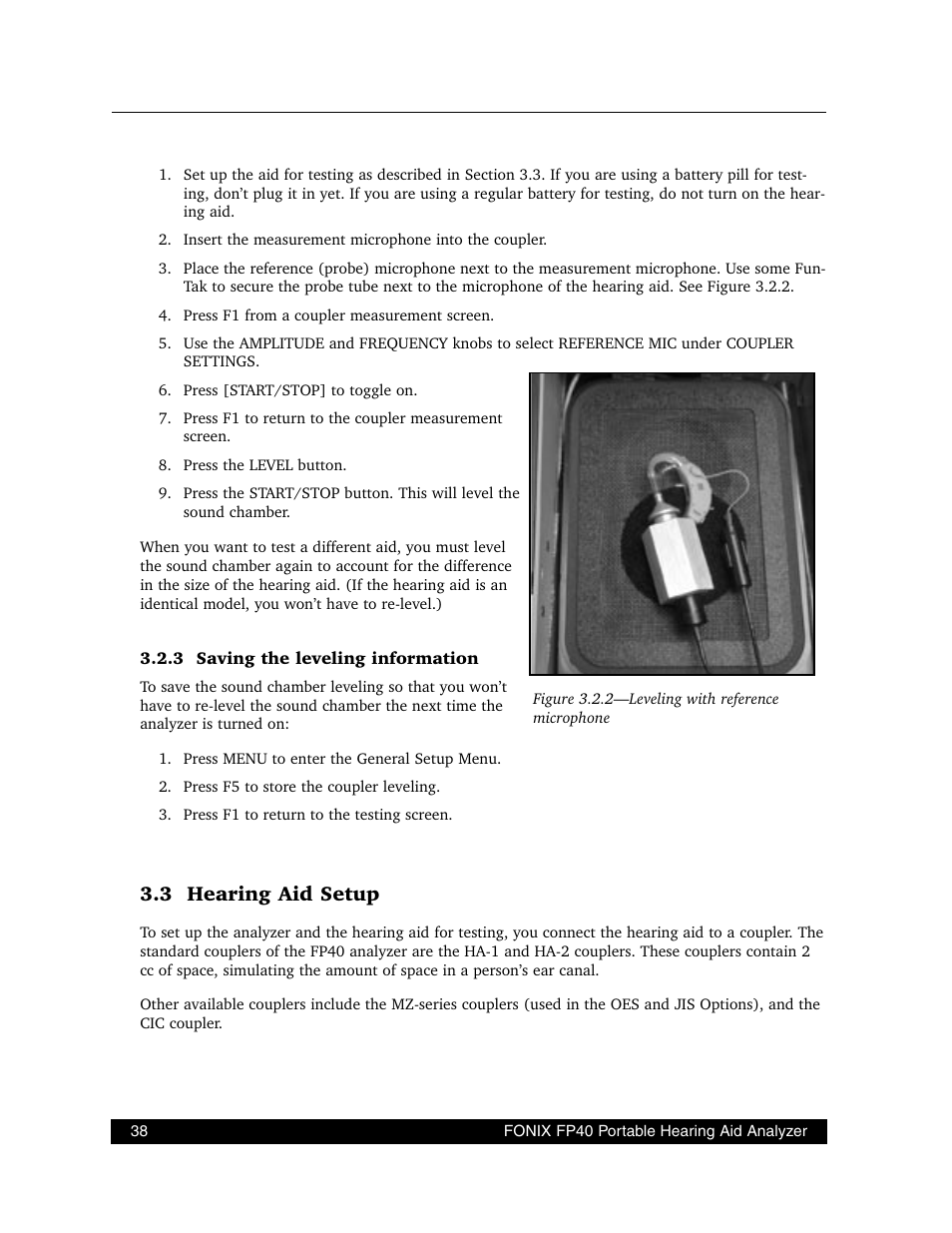 3 hearing aid setup | Frye FONIX FP40D User Manual | Page 46 / 164