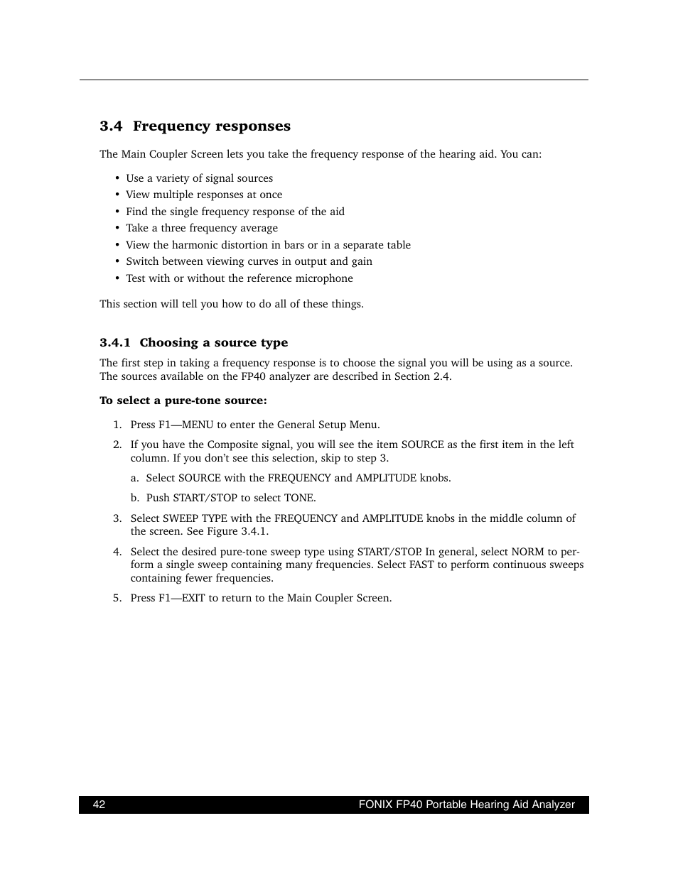 4 frequency responses | Frye FONIX FP40D User Manual | Page 50 / 164
