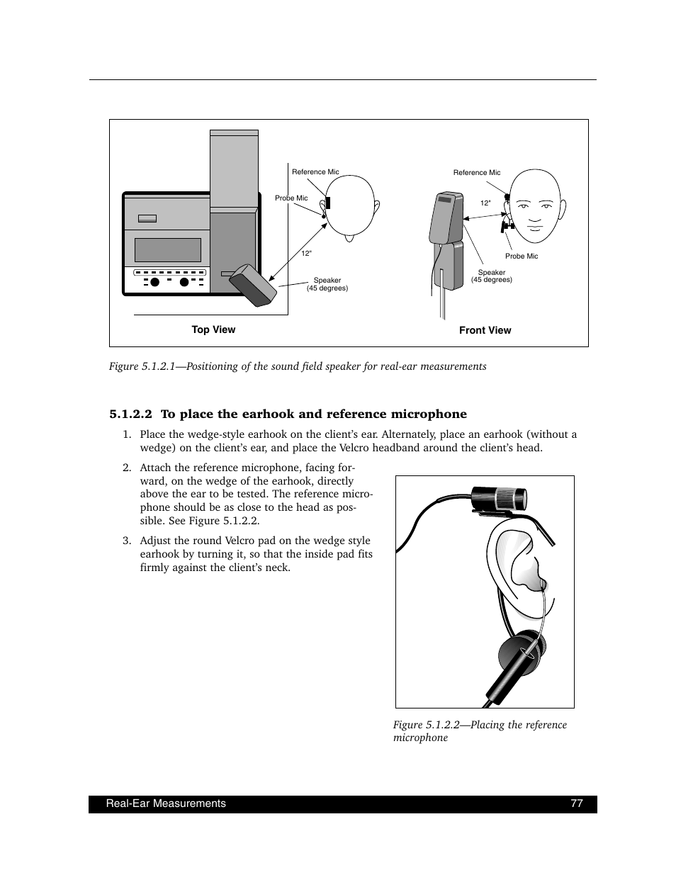 2 to place the earhook and reference microphone | Frye FONIX FP40D User Manual | Page 85 / 164