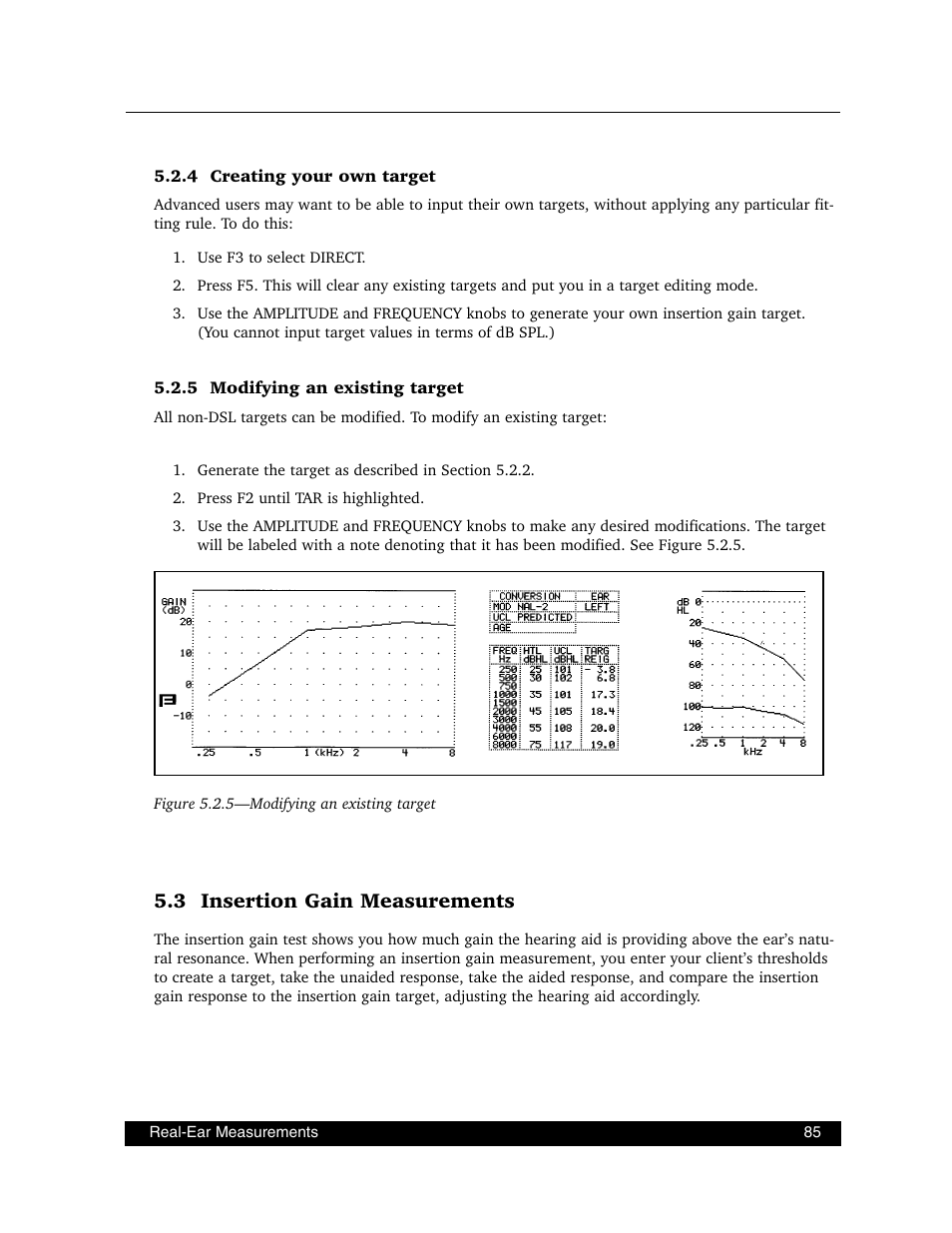 3 insertion gain measurements | Frye FONIX FP40D User Manual | Page 93 / 164