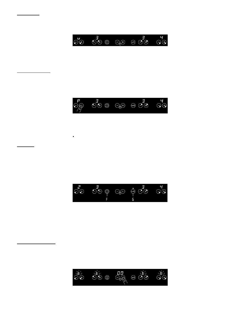 Unlocking the keypad, Initial default setting of the timer, Heater on timer | Foster Induction Hobs 7372 241 User Manual | Page 9 / 15