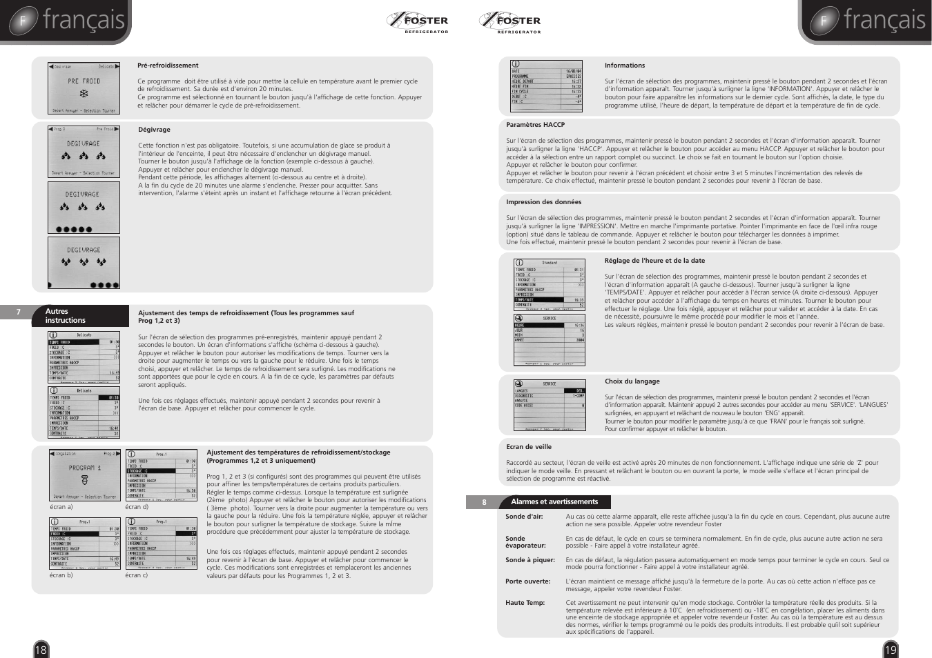 Français | Foster RBC20 User Manual | Page 18 / 18