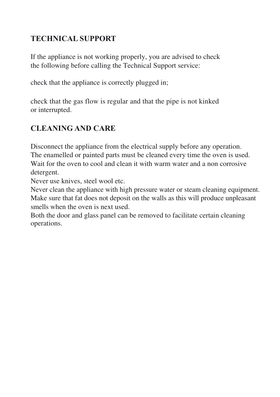 Foster Gas Oven KS 90 User Manual | Page 20 / 21