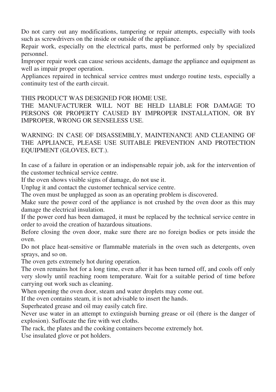Foster Gas Oven KS 90 User Manual | Page 5 / 21