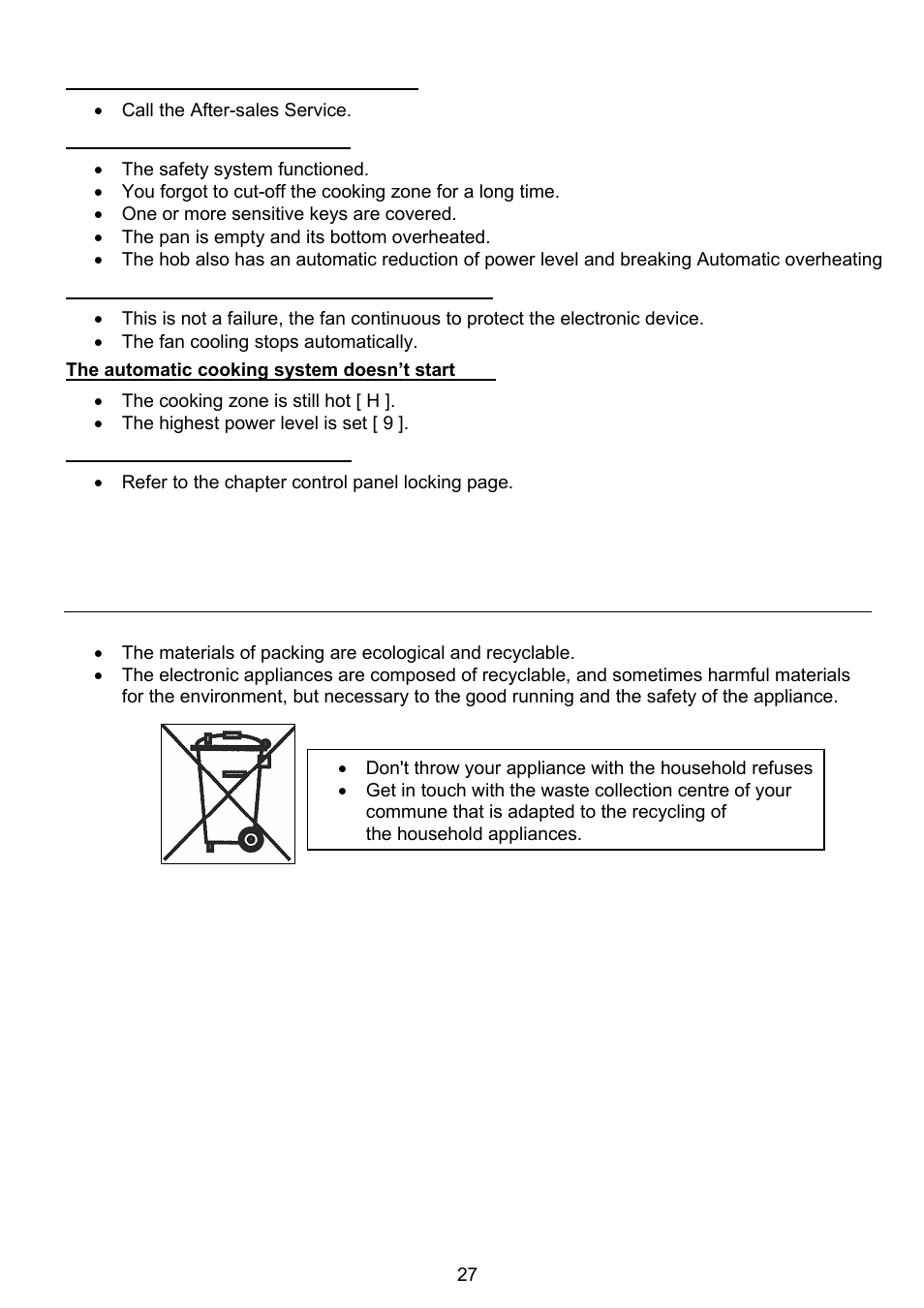 Environment preservation | Foster live quality 7331 230 User Manual | Page 13 / 16