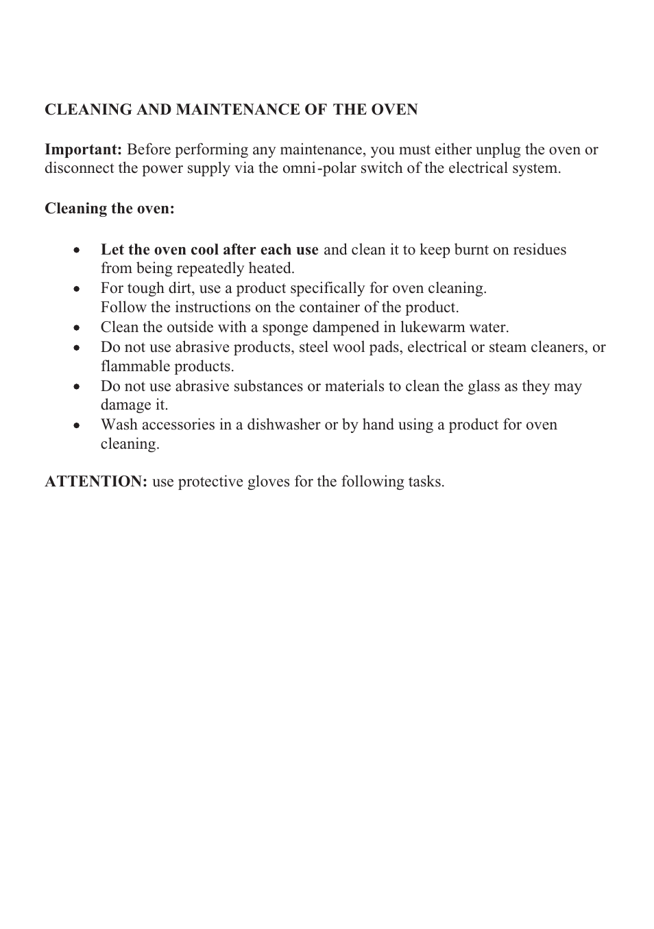 Foster BUILT-IN OVEN S4000 User Manual | Page 20 / 22