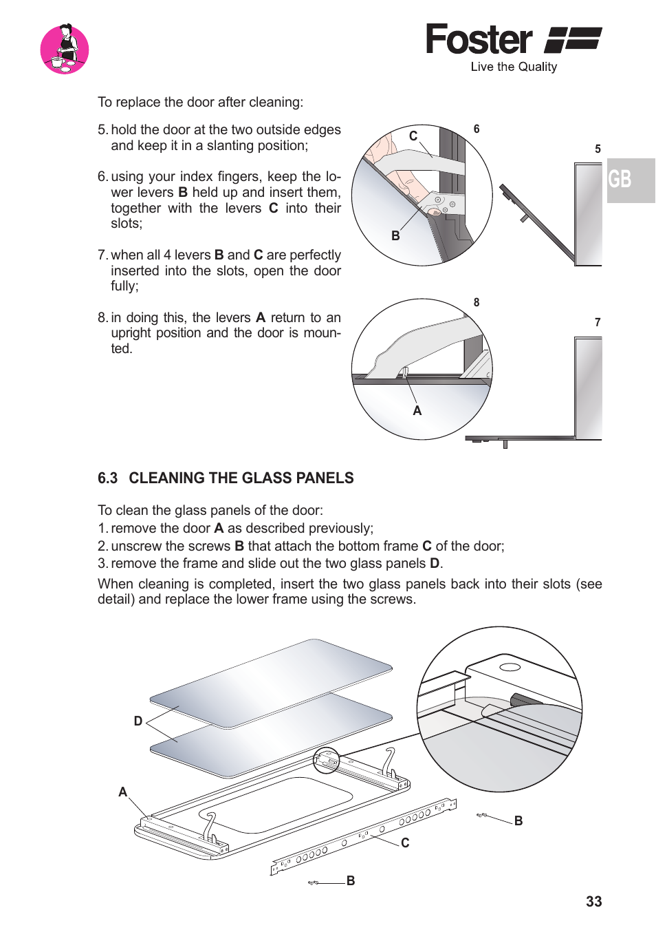 Foster BUILT-IN OVEN Compact 7170 052 User Manual | Page 15 / 18