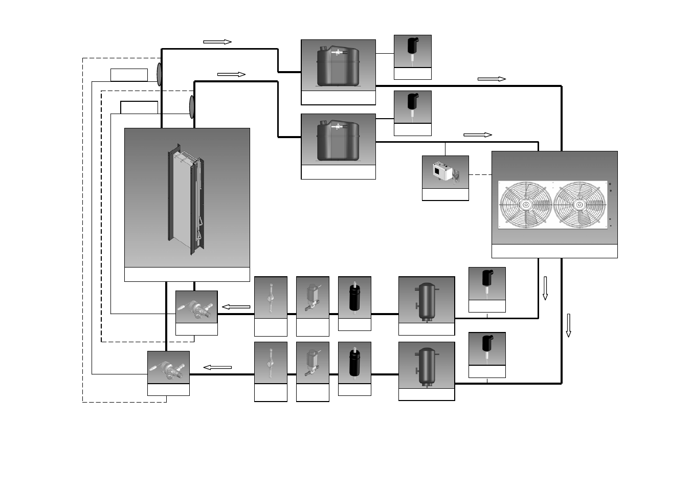 Schematic dual circuit refrigeration layout | Foster RBC20-60 User Manual | Page 23 / 32