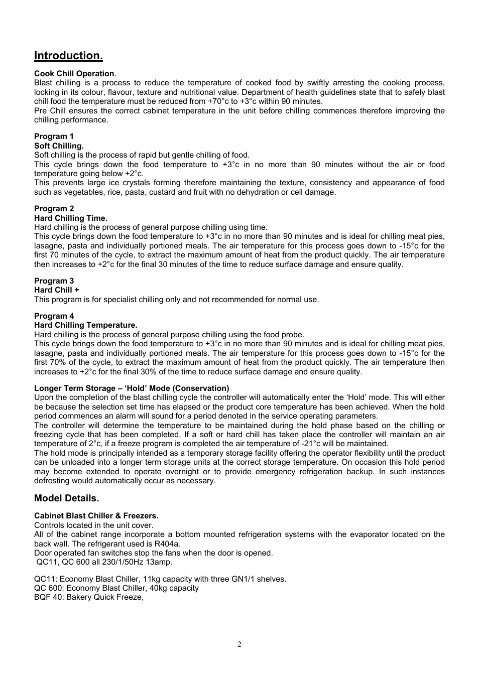 Introduction | Foster QC 11 User Manual | Page 3 / 19