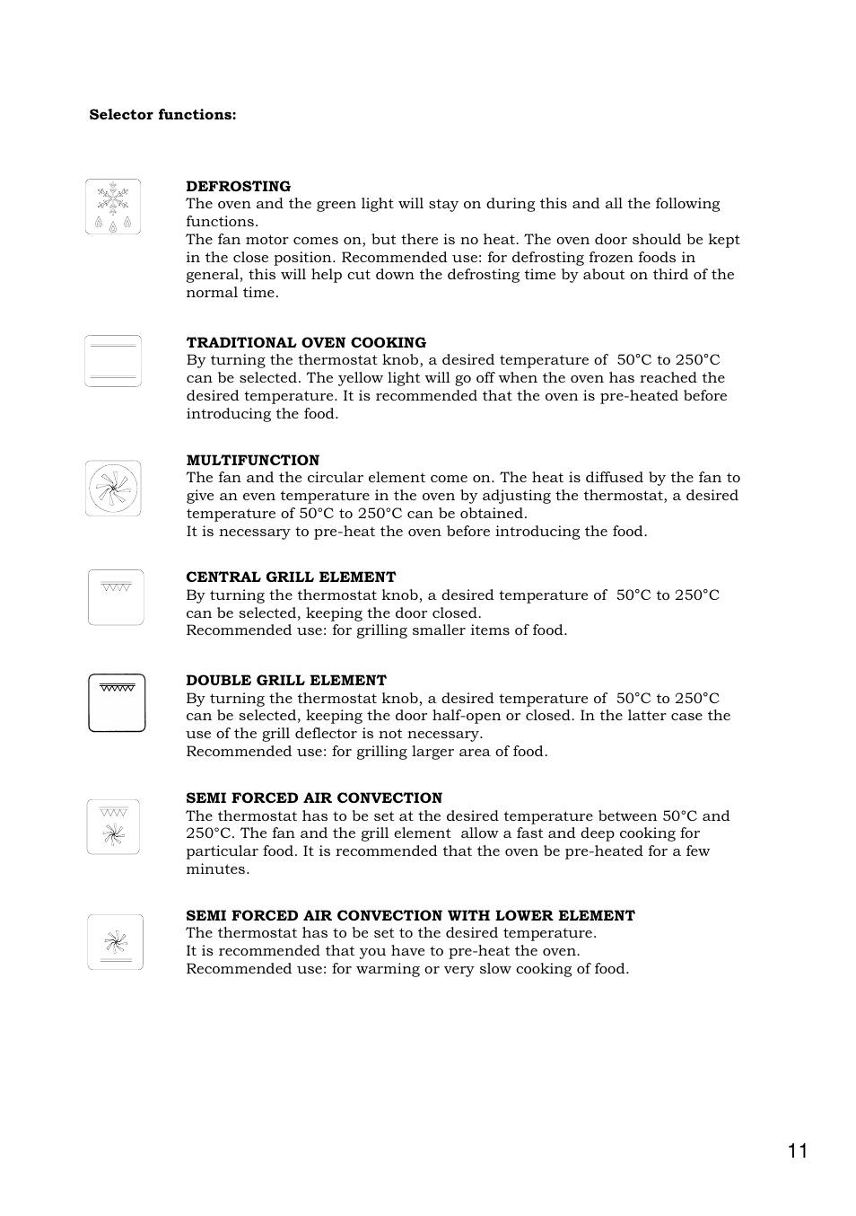 Foster Built-in-oven 7120 043 User Manual | Page 12 / 39