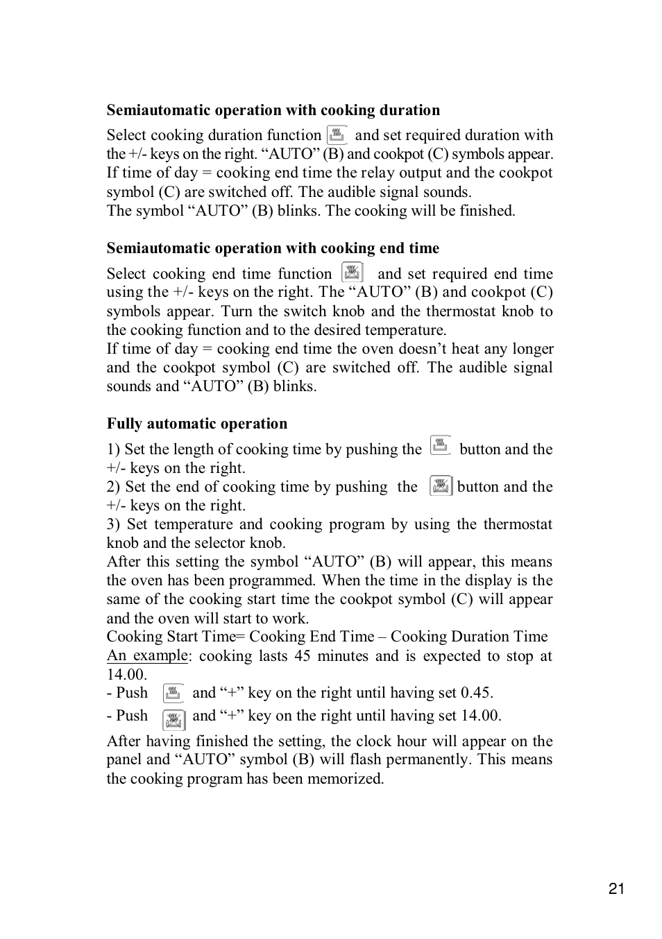 Foster Built-in-oven 7120 043 User Manual | Page 22 / 39