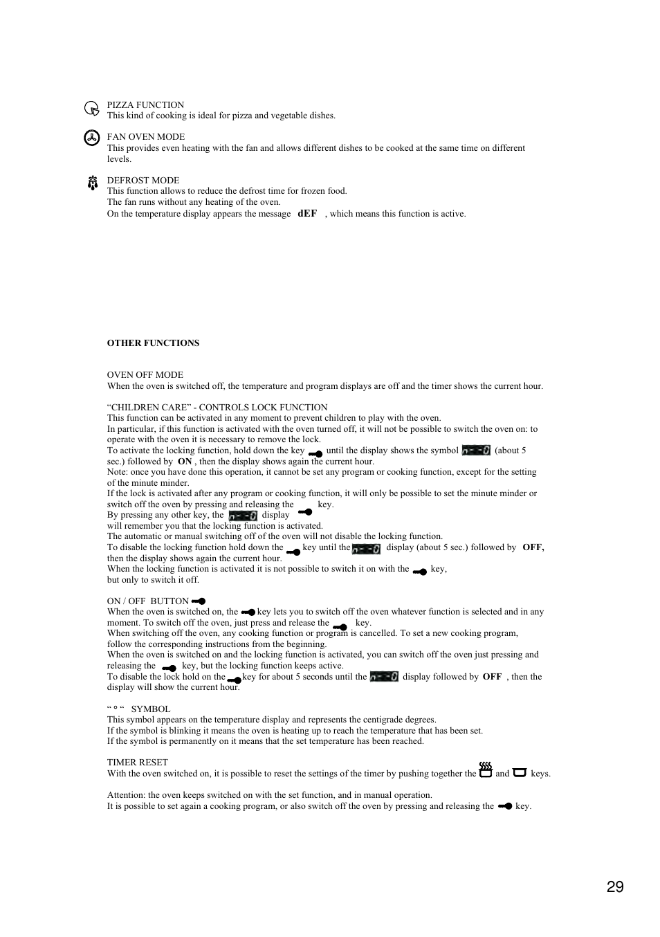 Foster Built-in-oven 7120 043 User Manual | Page 30 / 39