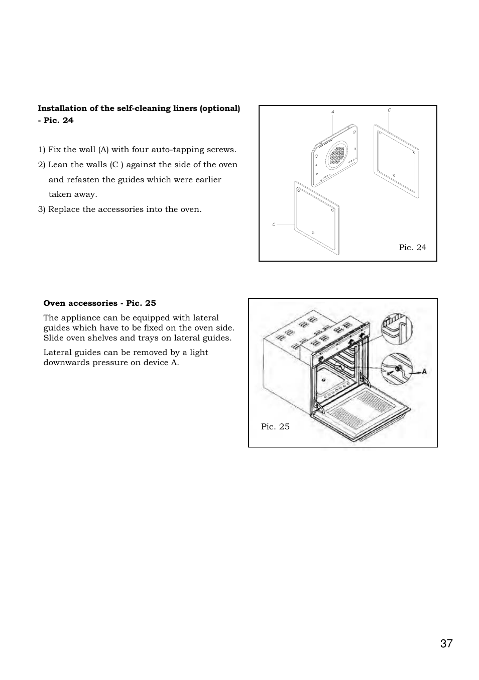 Foster Built-in-oven 7120 043 User Manual | Page 38 / 39