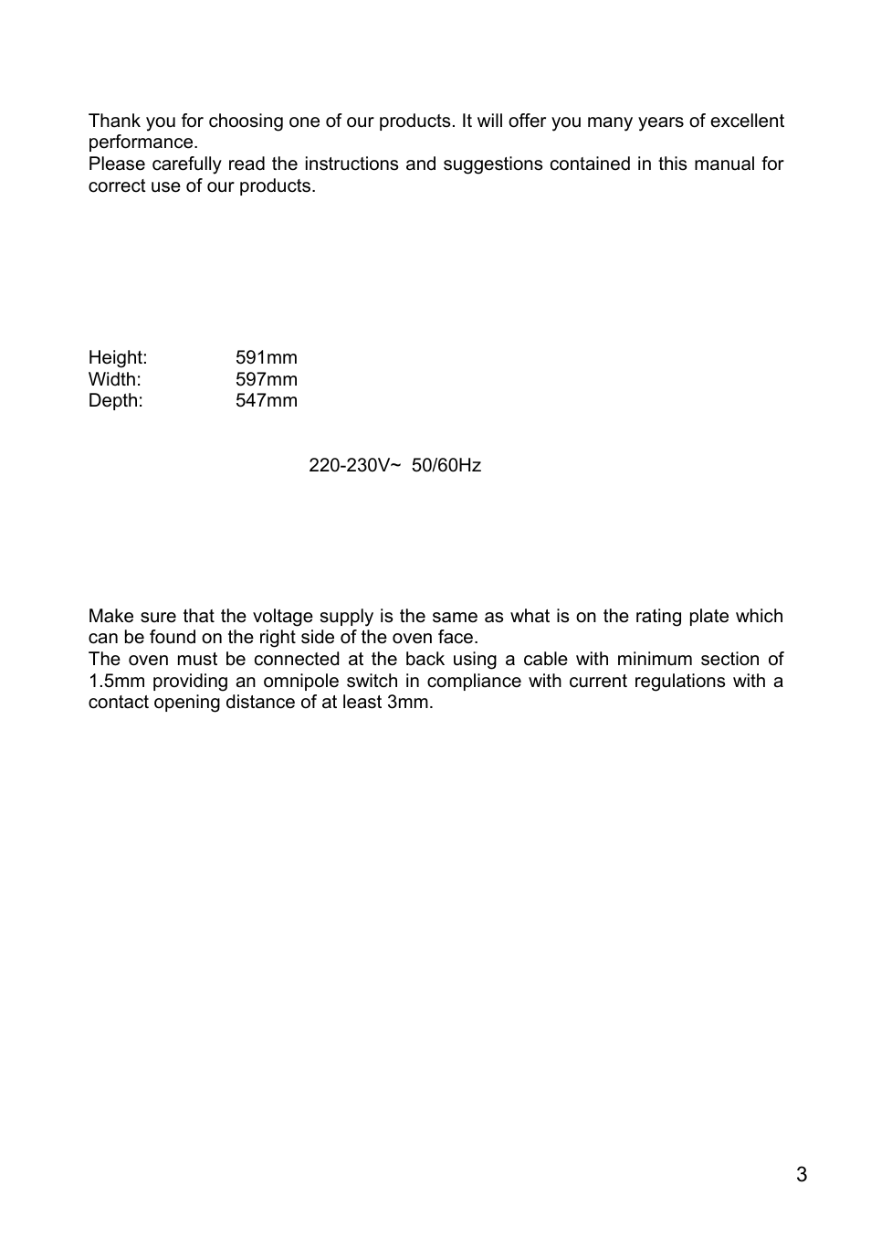 Foster Built-in-oven 7120 043 User Manual | Page 4 / 39