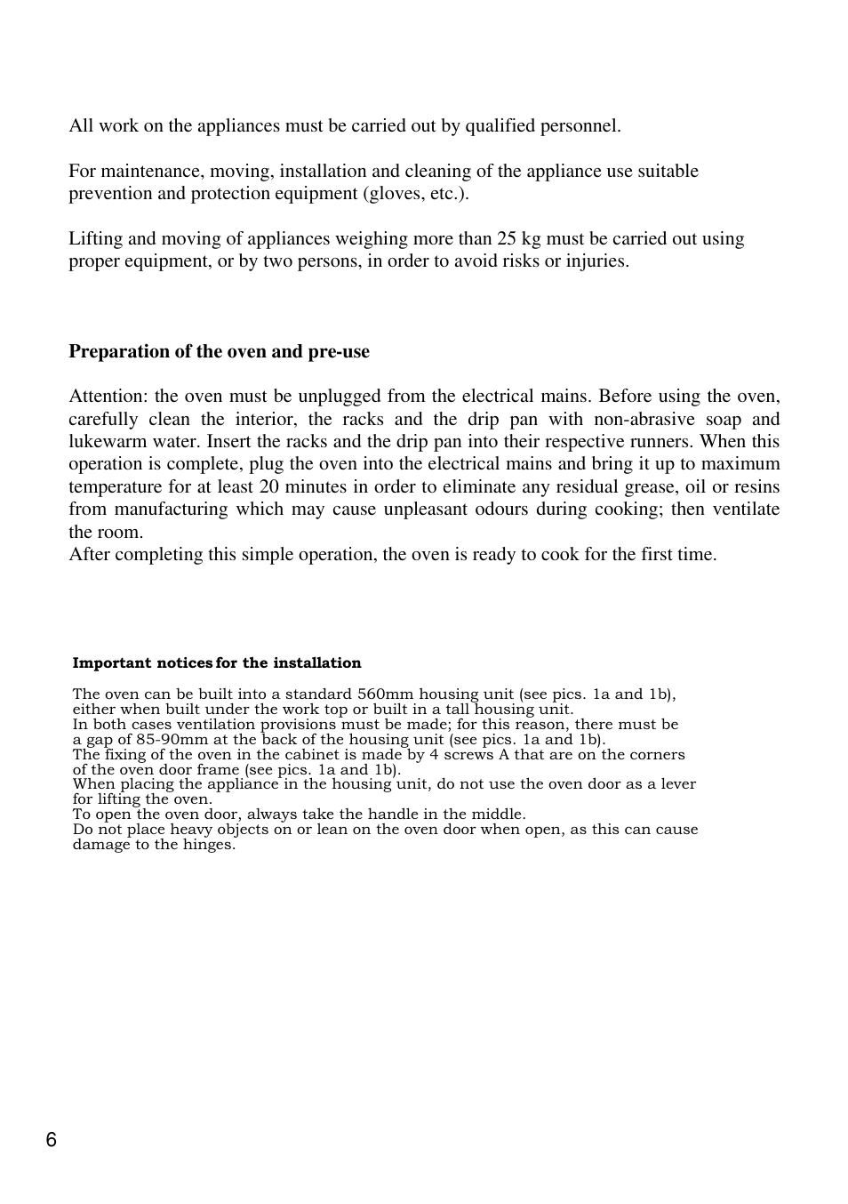 Foster Built-in-oven 7120 043 User Manual | Page 7 / 39