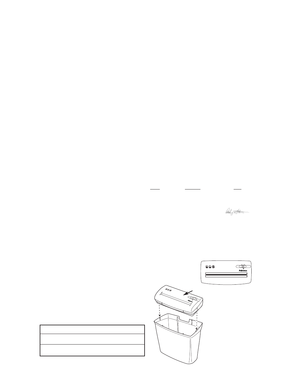 FELLOWES S40C User Manual | Page 2 / 3