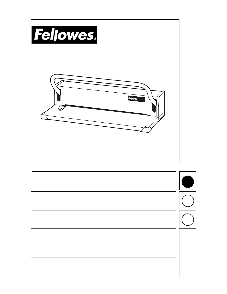 FELLOWES PC 100 User Manual | 4 pages