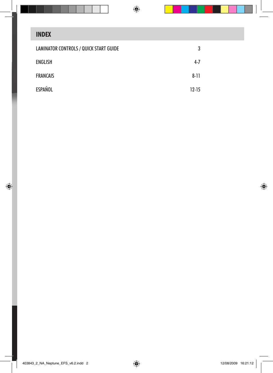 Office laminator, Neptune 125 | FELLOWES NEPTUNE 125 User Manual | Page 2 / 8
