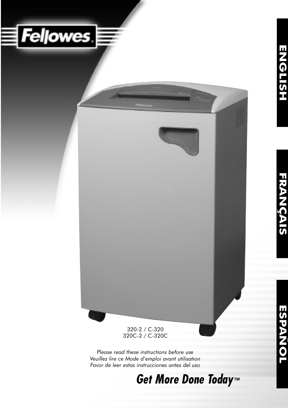 FELLOWES 320-2 User Manual | 21 pages