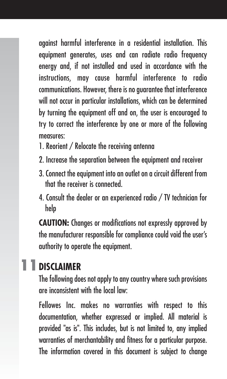 FELLOWES 854576 User Manual | Page 10 / 12