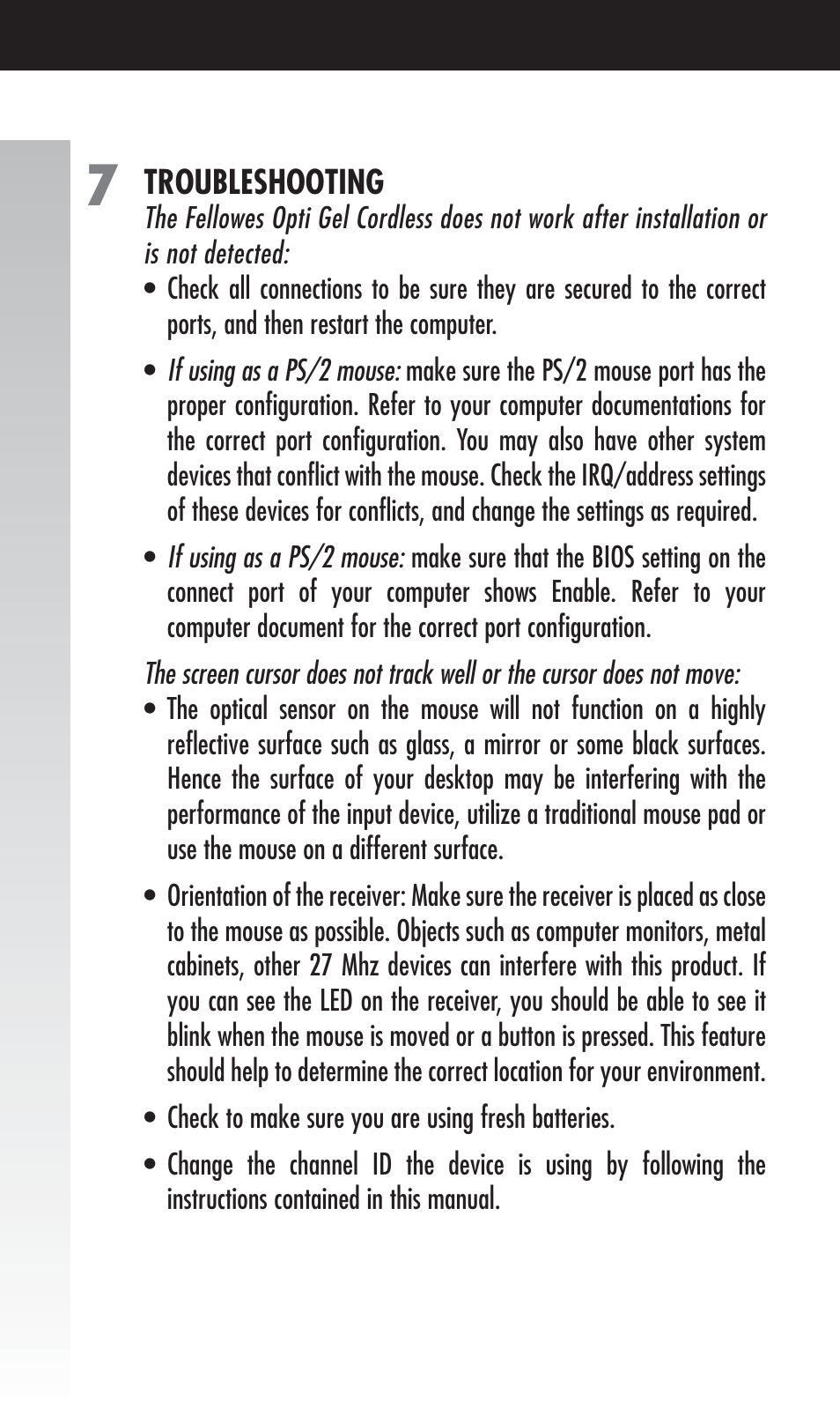FELLOWES Cordless Mouse User Manual | Page 6 / 12