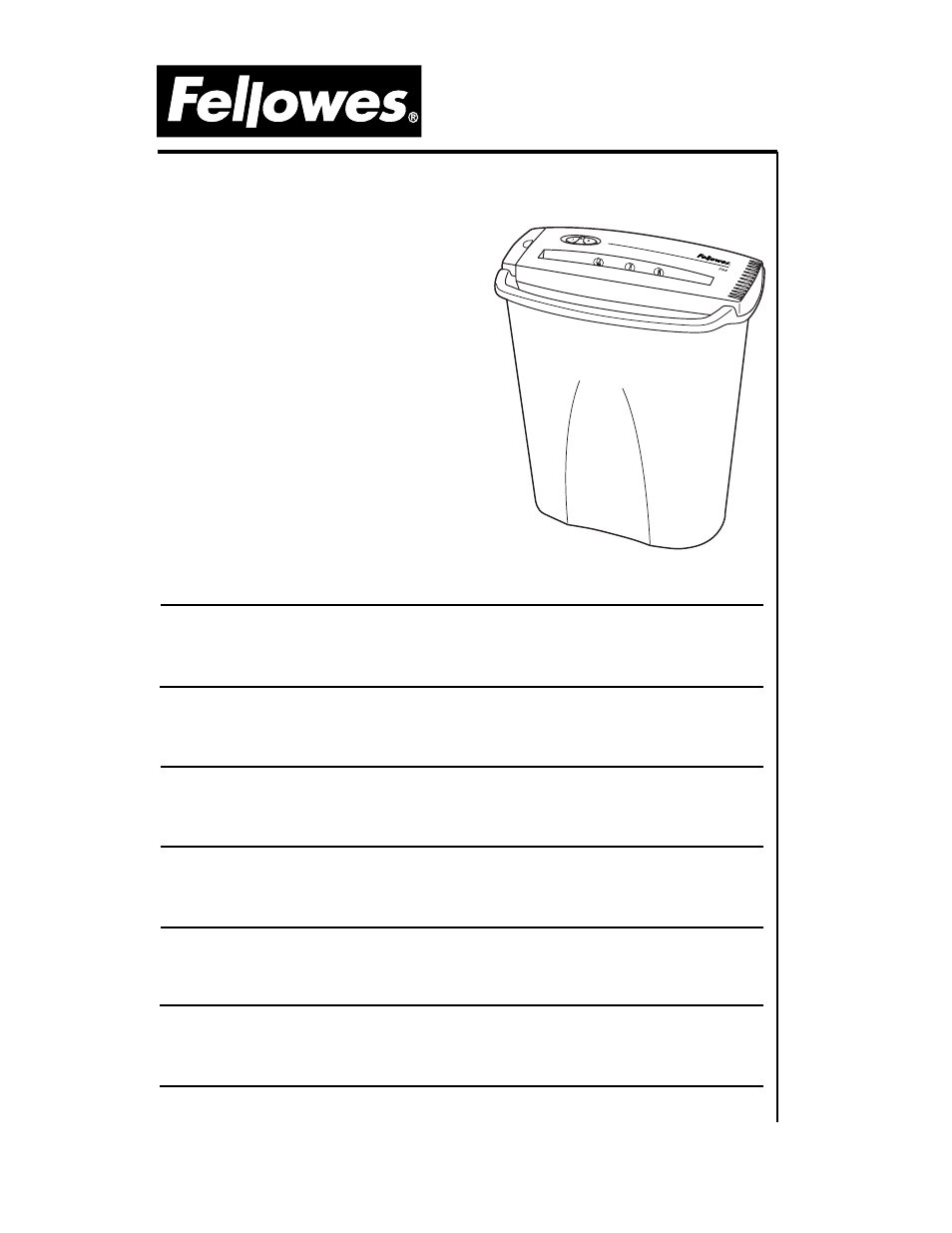 FELLOWES FS 3 User Manual | 4 pages