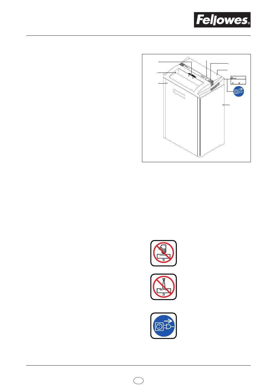 Important safety instructions, Parts identification, Caution | FELLOWES 200 User Manual | Page 4 / 8