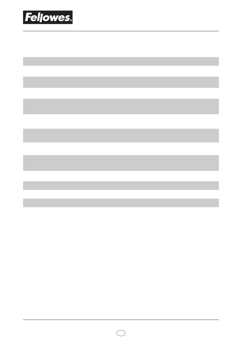 Technical specifications | FELLOWES 200 User Manual | Page 5 / 8