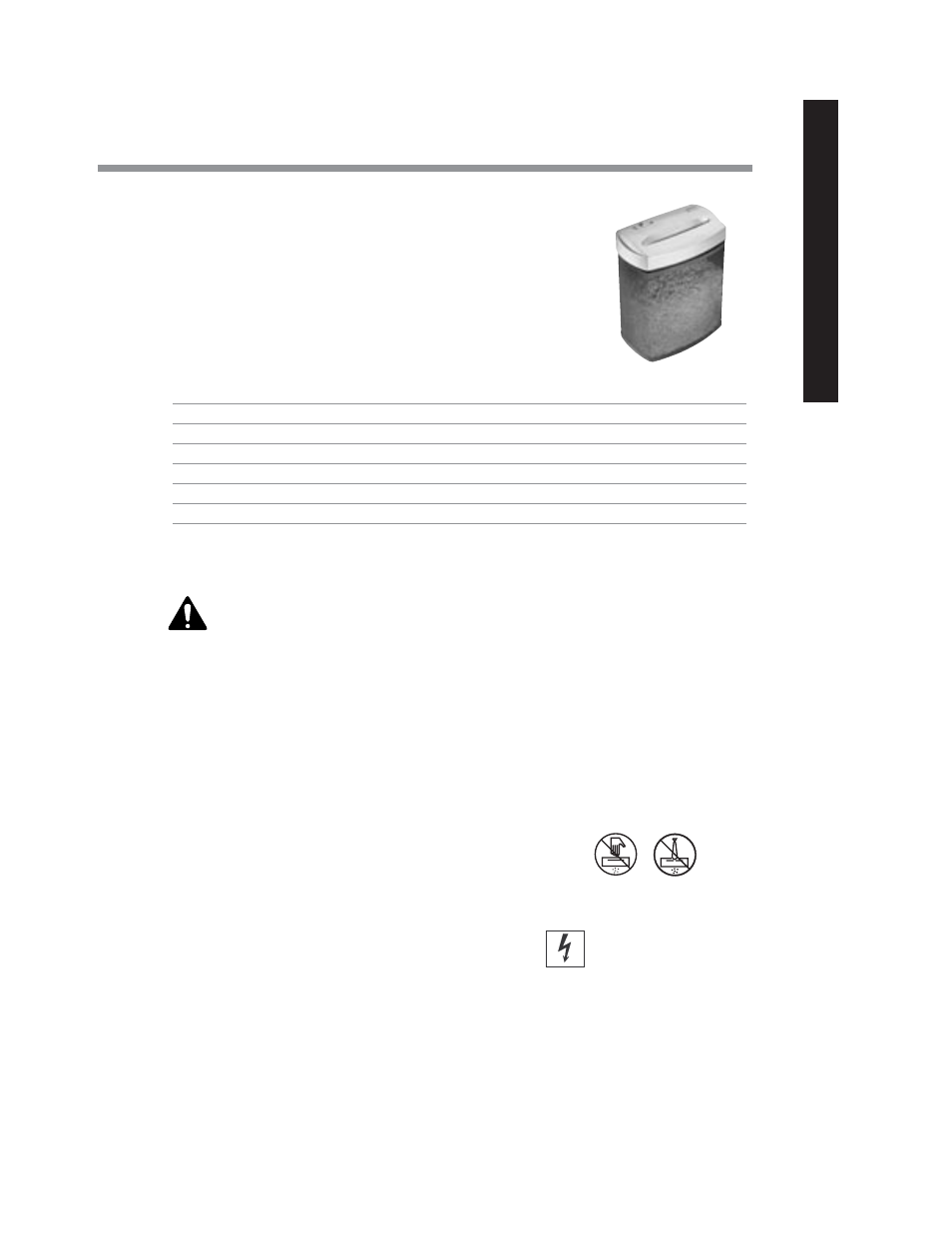 Product profile, Important safety instructions, English | Read all instructions before using | FELLOWES P50CM User Manual | Page 4 / 8