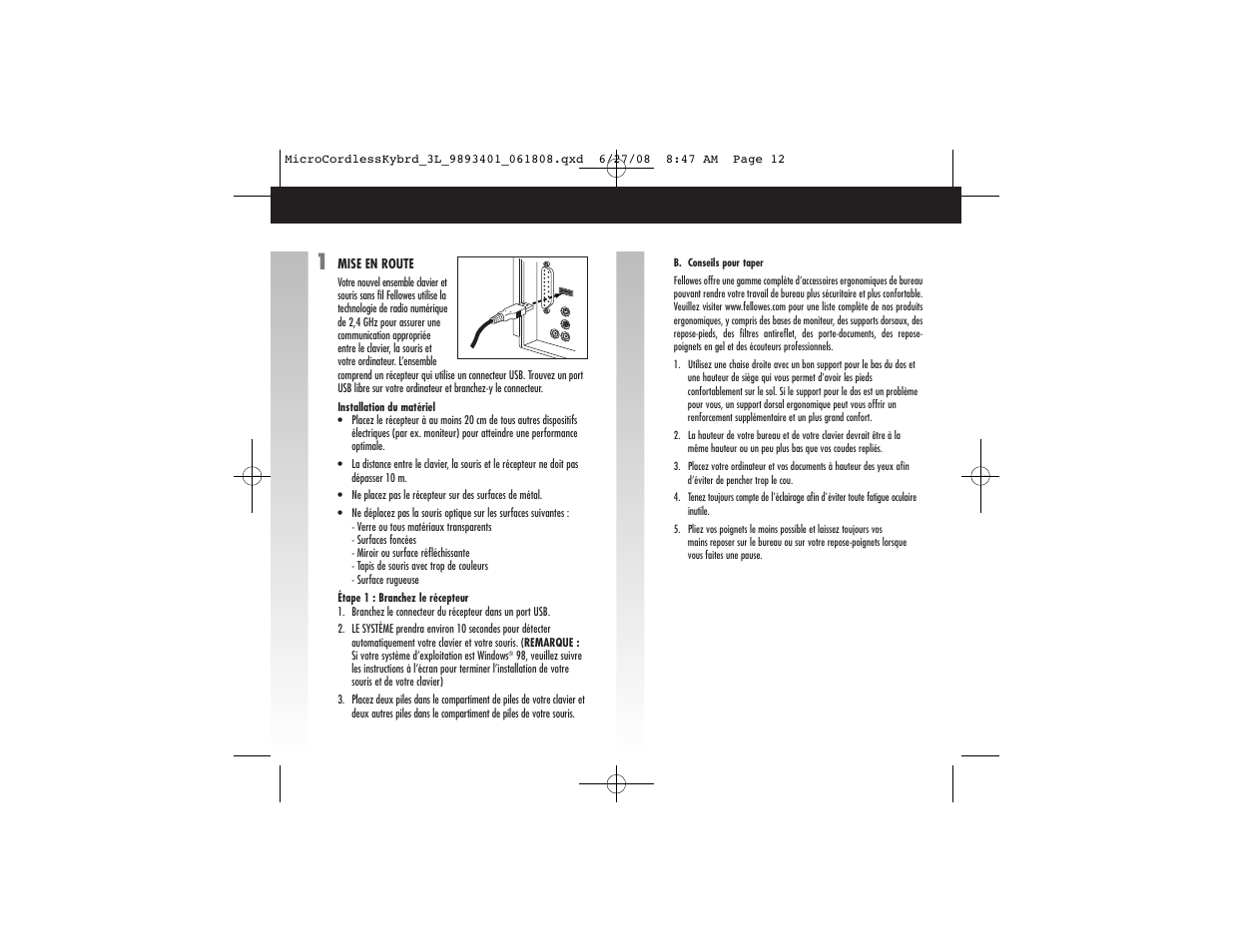 FELLOWES 9893401 User Manual | Page 12 / 16