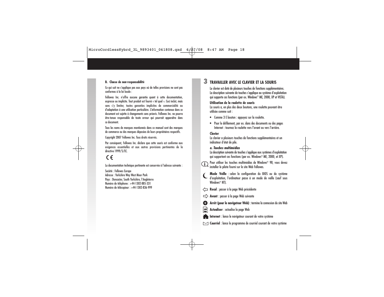 FELLOWES 9893401 User Manual | Page 15 / 16